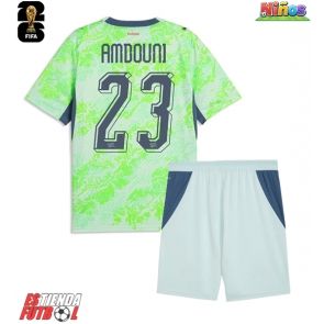 Suiza Zeki Amdouni #23 Segunda Equipación Niños Mundial 2026 Manga Corta (+ Pantalones cortos)
